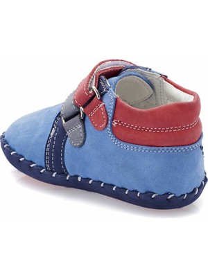 Polaris 82.510531.İ Mavi Erkek Çocuk Deri Ayakkabı