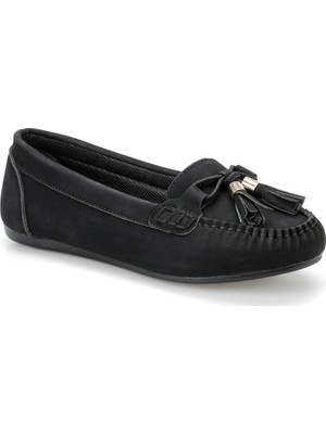 Miss F Ds19033 Siyah Kadın Loafer Ayakkabı