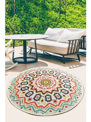 Allmode Mandala Color Balkon Djt Çap 100   cm