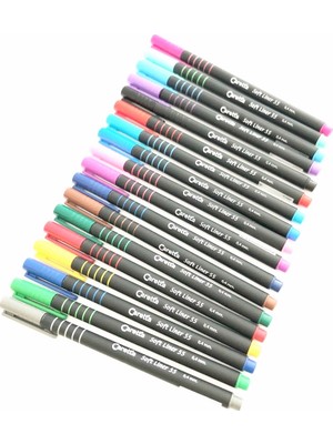 Caretta Softliner 0.4mm 18 Renk Bardaklı Set