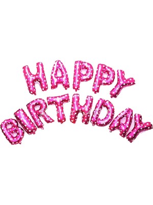 İkm Balon Happy Birthday Yazılı Harf Balon