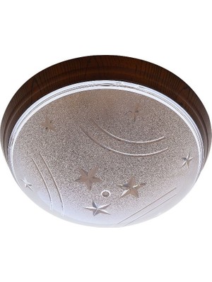 Horoz 15W E27 Duy Yıldızlı Ufo Armatür Ceviz