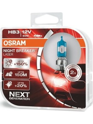 Osram 9005 Gece Kırıcı (Night Breaker) Hb3 Halojen Sis Ampulü 60 W