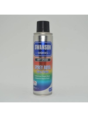 Swanson Works 400 ml Siyah Sprey Boya İç ve Dış Mekan
