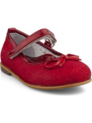 Cici Bebe Kırmızı Kumaş Kız Çocuk Ayakkabı 1001062K-KR-KMS