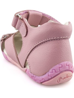 Cici Bebe Pembe Deri Kız Çocuk Sandalet 106811K-PMB-DR