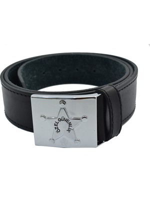 Trend Deri Özel Güvenlik Kemeri 4.5 cm Security Belt