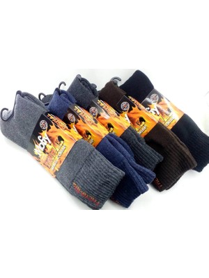 Termal Havlu Çorap 3lü Paket Karışık Renk