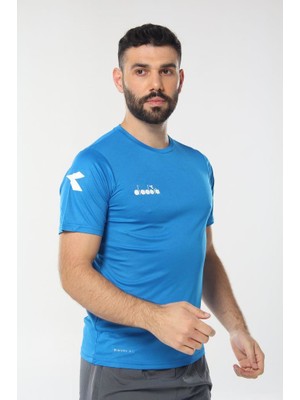 Diadora Nacce Antrenman T-Shirt Mavi