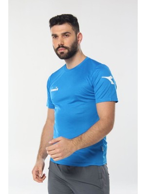 Diadora Nacce Antrenman T-Shirt Mavi