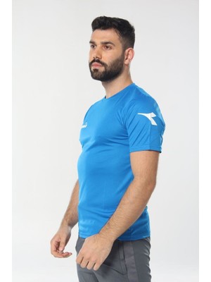 Diadora Nacce Antrenman T-Shirt Mavi