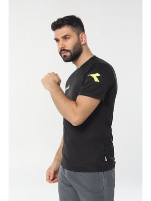 Diadora Nacce Antrenman T-Shirt Siyah