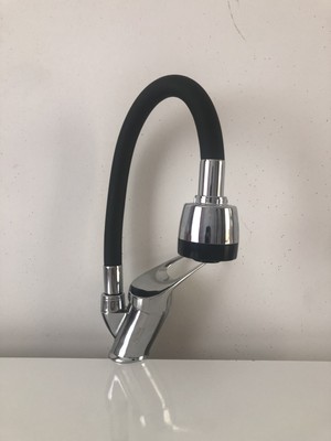 Aymix Siyah 2 Kademeli Tasarruflu Başlıklı Mutfak(Evye)Bataryası