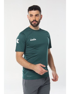 Diadora Nacce Antrenman T-Shirt Koyu Yeşil