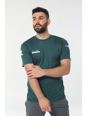 Diadora Nacce Antrenman T-Shirt Koyu Yeşil