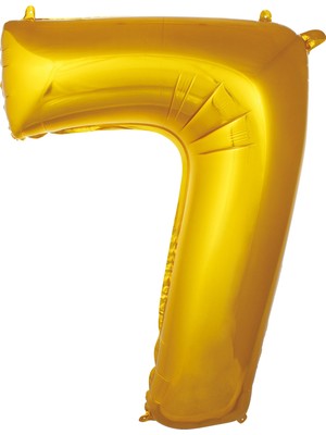 İkm Balon 7 Rakam 76 cm Gold Folyo Balon 34 Inc