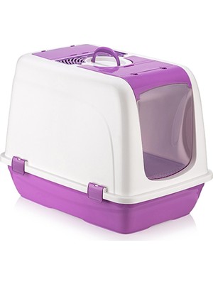 Şenyayla 5092 Kapalı Büyük Boy Kedi Tuvaleti Lila