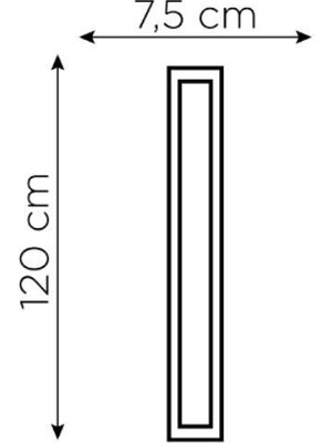 ZMR 2 Adet 40 W Yatay LED Bant Armatür Beyaz Işık 120 cm Yüksek Işık Zmr