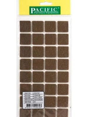 Azm Hırdavat Zemin Koruyucu Masa Sandalye Keçesi Çap 25X25MM Kare (5 Adet)