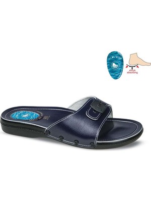 Ceyo 6500-1 Minelli Lacivert Kadın Anatomik Günlük Terlik