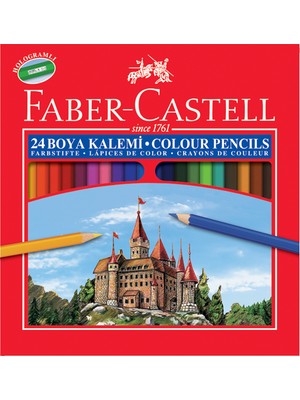 Faber-Castell Kuru Boya Red Line Karton Kutu Tam Boy 24'lü