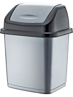 Plastart Kapaklı Çöp Kovası