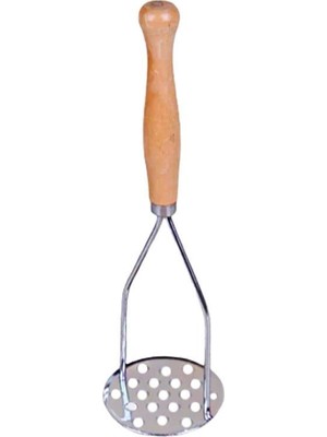 Hellove Ahşap Saplı Patates Ezici