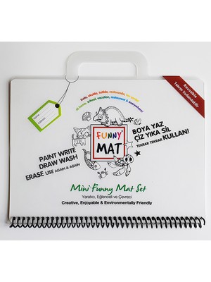 Akademi Çocuk Funny Mat Mini Seyahat Seti (Çocuklar İçin Taşınabilir Oyun ve Aktivite Paketi)