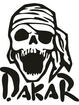 Sticker Fabrikası Dakar Kurukafa Kuru Kafa 4x4 Offroad Off Road Oto Sticker 00493