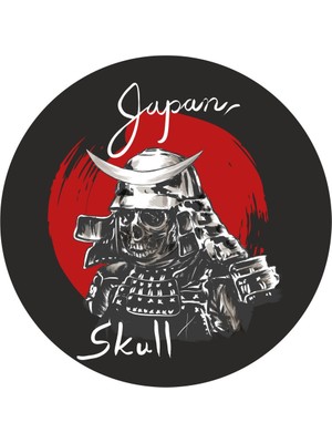 Sticker Fabrikası Samurai Kurukafa Kuru Kafa Kurukafa Sticker 00481