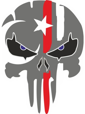 Sticker Fabrikası Türk Bayraklı Kurukafa Kuru Kafa Sticker 00526