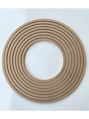 VRDEPO Ham Mdf 8'li Vidasız Kasnak Ham Mdf Boyanabilir