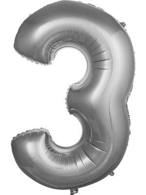 Öfn Aksesuar 3 Rakamı Folyo Balon 100 cm 40 Inc