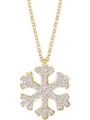 Altın Sepeti  Altın Kaplamalı Kartanesi Gümüş Kolye EV050KL