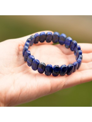 Taş Sandığı Lapis Lazuli Taşı Elastik Bileklik