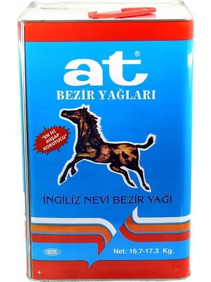 AT İngiliz Nevi Bezir Yağı 17 kg Teneke Şeffaf Açık Kahve Renk ile Uzun Süreli Ahşap Koruma