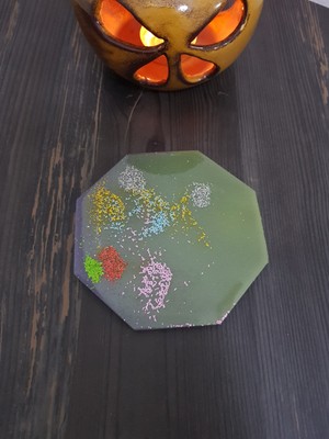 Sultan Tasarım Epoksi Bardak Altlığı - Çift Yüzeyli