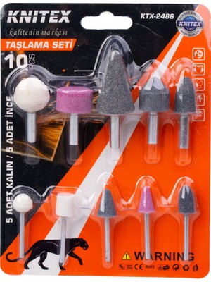 Knitex Taşlama Seti 10 Parça KTX-2486