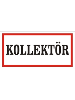 İzmir Serigrafi Kollektör (Kendinden Yapışkanlı Etiket) 17 x 35 cm