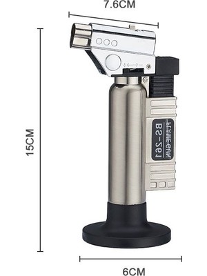 Tiger King BS-261 Bütan Gaz Torch Pürmüz Mavi Alev Çakmak