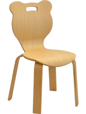 Panda Naturel Ahşap Çocuk Sandalyesi 2 - 7 Yaş