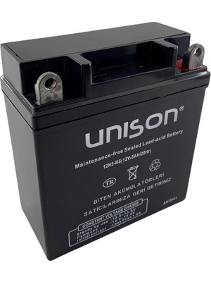 Unison Micron 12V  5 Ah Unıson 12N5-BS Motorsiklet Aküsü