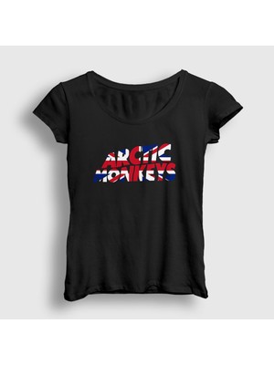 Presmono Kadın Siyah British Arctic Monkeys T-Shirt