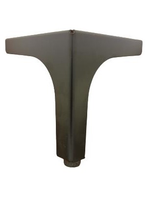 Azm Hırdavat Dekor Metal Lükens Ayak Mat Siyah 13 cm