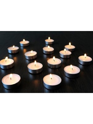 Tealight Mum Beyaz 25' Li Mum