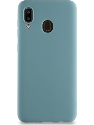 Kzy Samsung Galaxy A30 Kılıf Kamera Korumalı Premier Silikon Kapak Petrol Mavisi