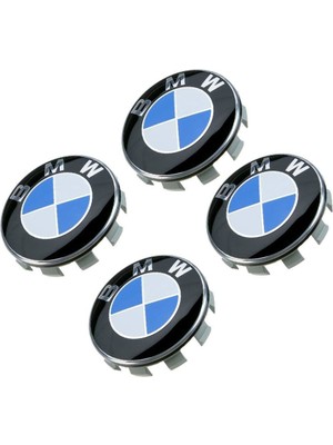 Araba Alışveriş Bmw Araba Jant Göbeği Kapartmalı Kapak Seti (4 Adet)