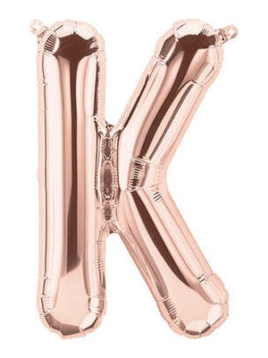 Öfn Aksesuar Rosegold "k'' Harfi Folyo Balon 100 cm (40 Inc)