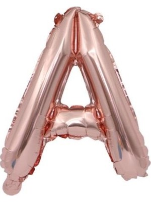 Öfn Aksesuar Rosegold "a'' Harfi Folyo Balon 100 cm (40 Inc)