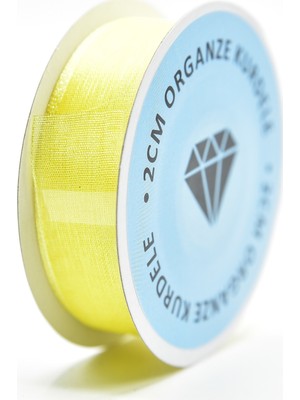 Sarı  Organze Kurdele (2CM-20M)